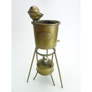 Salleron Vintage Brass Copper Still Alembic Paris, Apparatus Decor